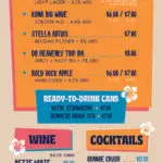 Whitlow's on Water DC Alcohol Menu 2026
