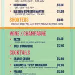Cantina Cruises DC Drink Menu 2026