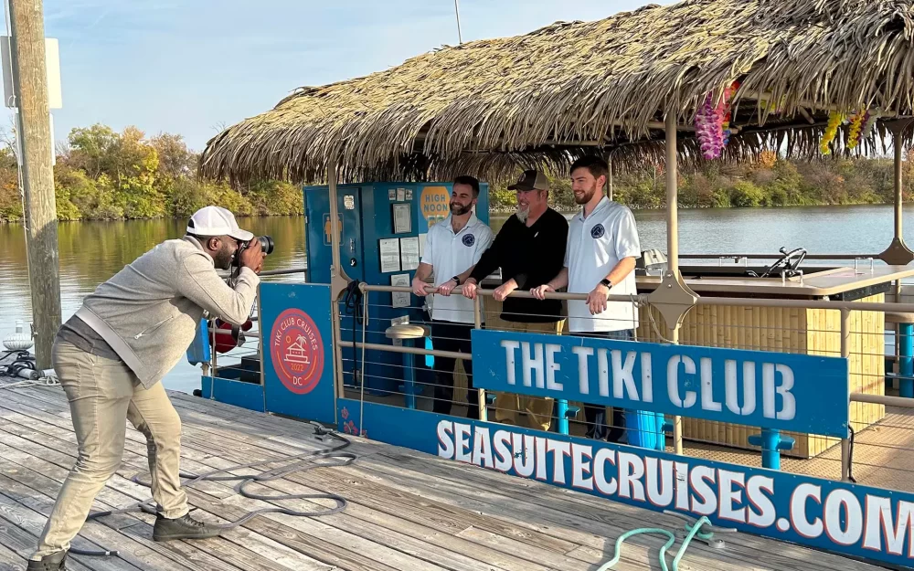 They approached Whitlow's Co-owners, Jon Williams and Greg Cahill, with a proposal to bring the Whitlow's rooftop experience to the Potomac river with a floating tiki bar.