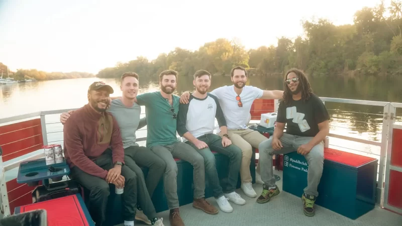 Rocketts Landing Pontoon Paddle Boat Booze Cruises in Richmond, VA. Paddle Club RVA by Sea Suite Cruises.